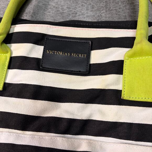 Victorias Secret Vivid Colorblock Striped Duffel Bag - Picture 2 of 7